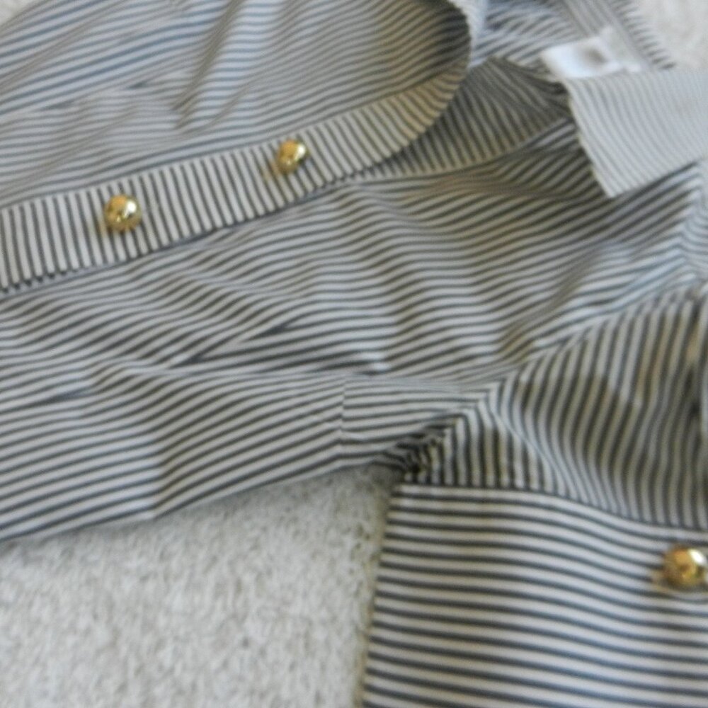 Kate Spade navy & white blse,